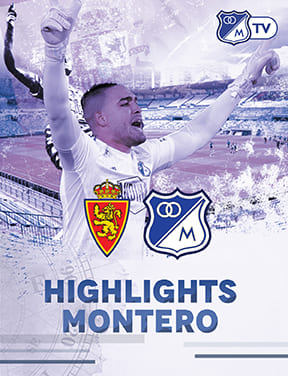 Show de Álvaro Montero contra Real Zaragoza. Highlights del triunfo 2 – 1 de Millonarios
