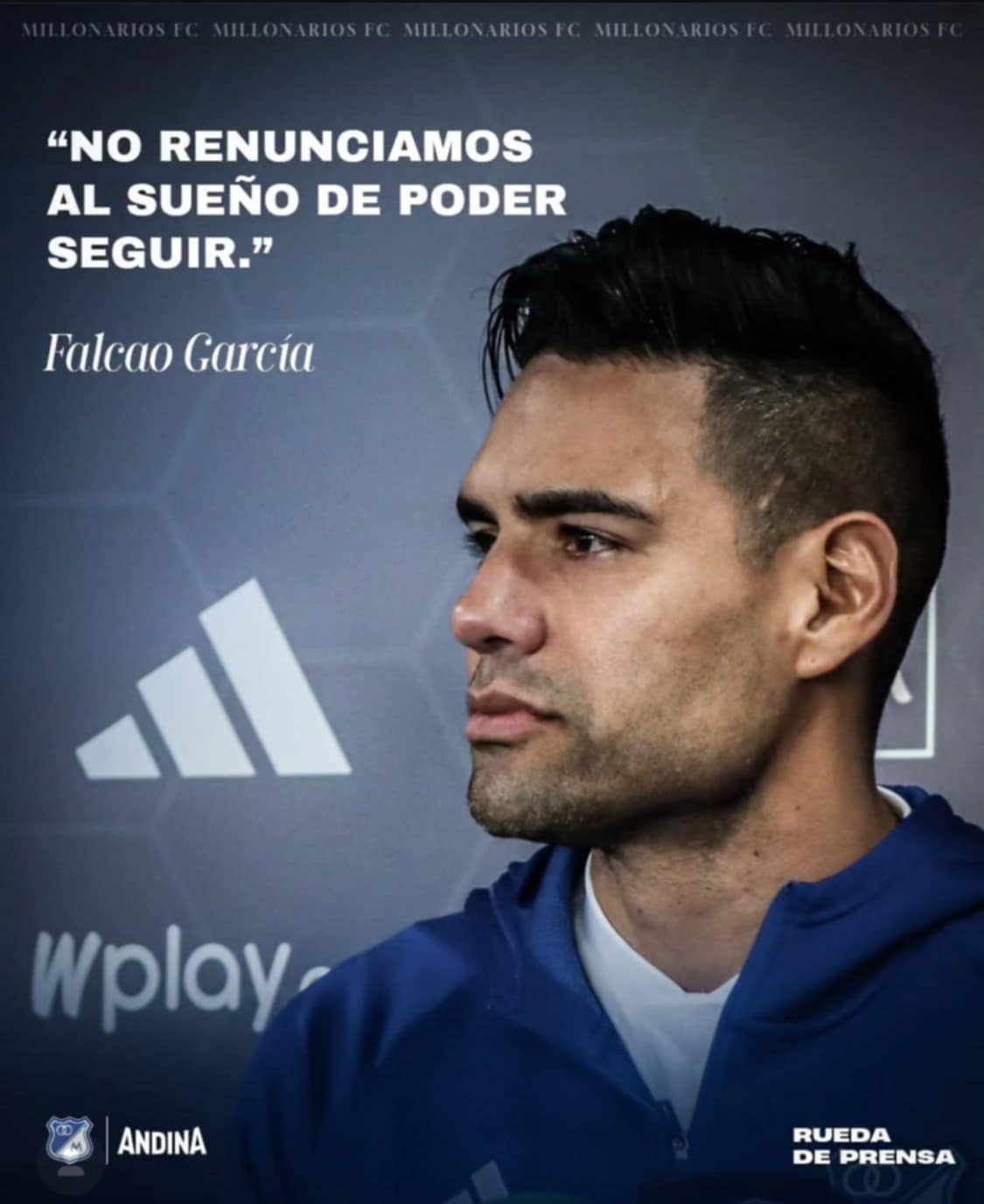 Andina y Millonarios FC presentan la continuidad de Radamel Falcao García