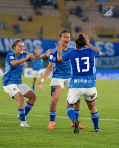 Juana Ortegón, jugadora de Millonarios FC Femenino| FOTO: @MillosFCoficial.