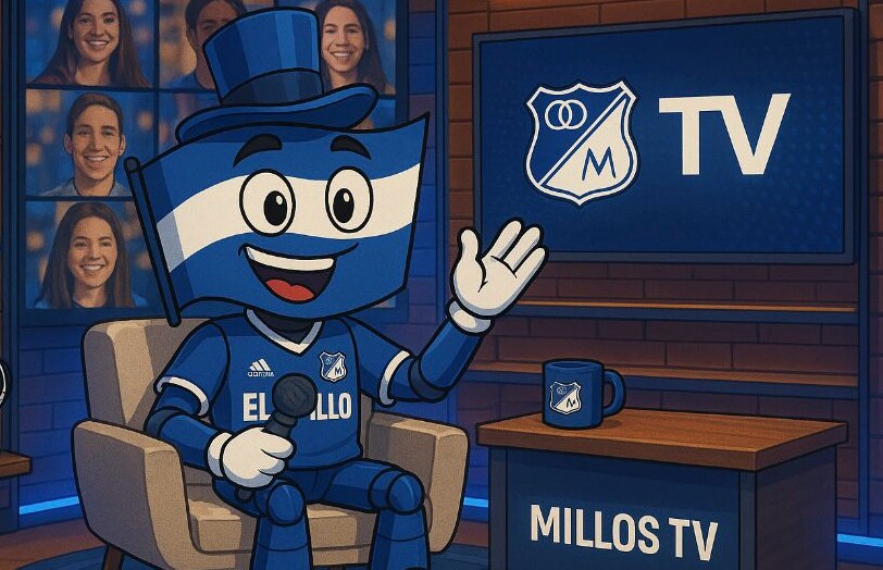 El Millo, reportero virtual de Millonarios FC| Foto: Millos TV.