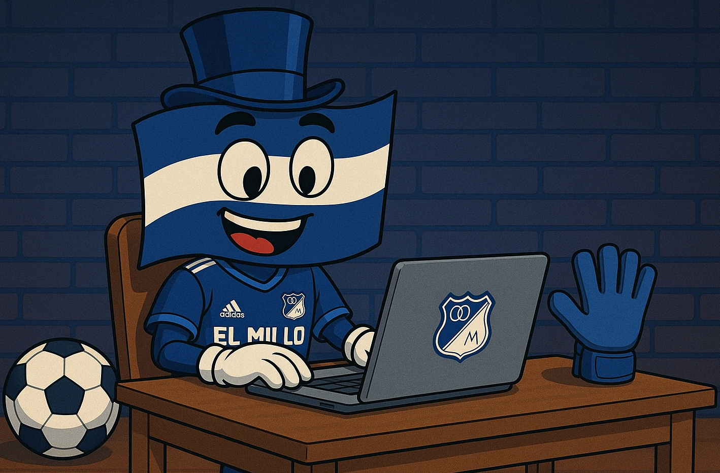 El Millo, reportero virtual de Millonarios FC| Foto: Millos TV.