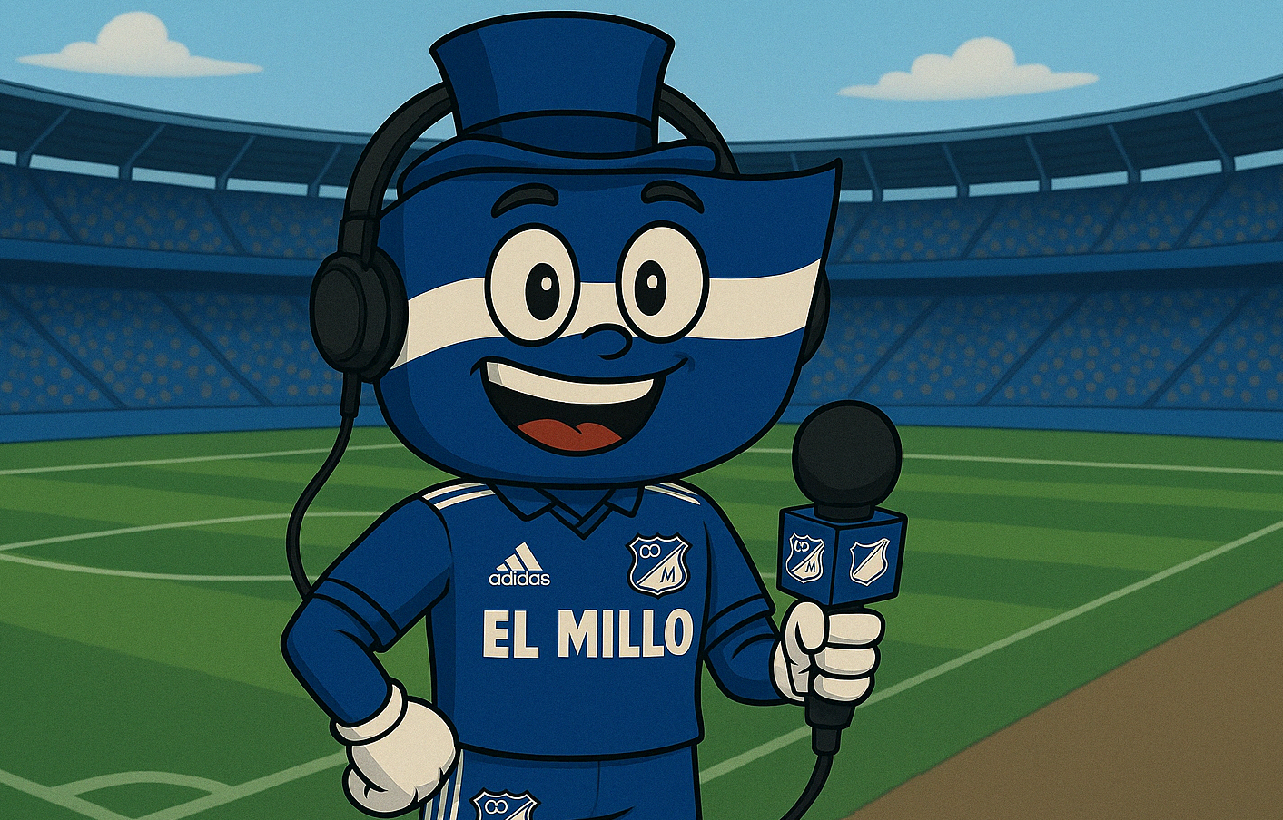El Millo, reportero virtual de Millonarios FC| Foto: Millos TV.