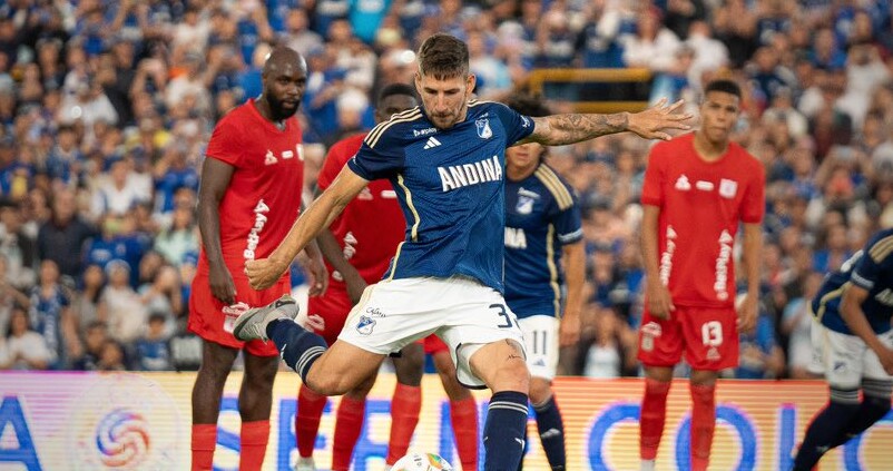 Santiago Giordana, jugador de Millonarios FC| FOTO: Millos TV.