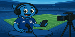 SofIAzul, reportera virtual de Millonarios FC| Foto: Millos TV.