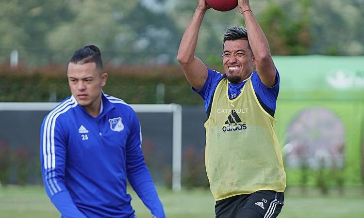 Leonardo Castro y Fernando Uribe Millonarios FC| FOTO: @MillosFCoficial.